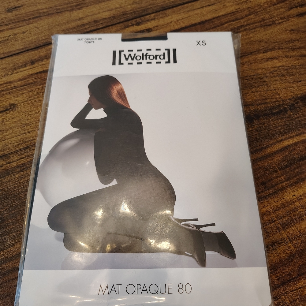 New Wolford Matt Opaque 80 Den Tights XS Black
